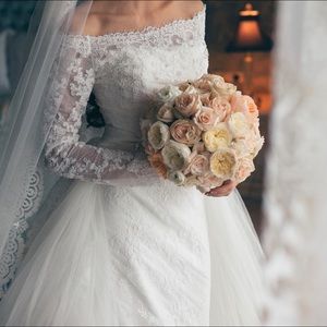 Wedding dress transformed in 2 dresses 0-4 size